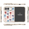 image:imageCasely iPhone 17 Pro Max Case  Seaside Stitch  Vintage Roses  Align SoftTouch Flexible Bumper Case  Compatible with MagSafeAmerican Girlie  Red White  Blue Bows