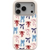 image:imageCasely iPhone 17 Pro Max Case  Seaside Stitch  Vintage Roses  Align SoftTouch Flexible Bumper Case  Compatible with MagSafeAmerican Girlie  Red White  Blue Bows