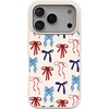 image:imageCasely iPhone 17 Pro Max Case  Seaside Stitch  Vintage Roses  Align SoftTouch Flexible Bumper Case  Compatible with MagSafeAmerican Girlie  Red White  Blue Bows