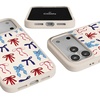 image:imageCasely iPhone 17 Pro Max Case  Seaside Stitch  Vintage Roses  Align SoftTouch Flexible Bumper Case  Compatible with MagSafeAmerican Girlie  Red White  Blue Bows