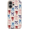 image:imageCasely iPhone 17 Pro Max Case  Seaside Stitch  Vintage Roses  Align SoftTouch Flexible Bumper Case  Compatible with MagSafeAmerican Girlie  Red White  Blue Bows