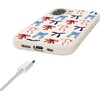 image:imageCasely iPhone 17 Pro Max Case  Seaside Stitch  Vintage Roses  Align SoftTouch Flexible Bumper Case  Compatible with MagSafeAmerican Girlie  Red White  Blue Bows