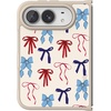 image:imageCasely iPhone 17 Pro Max Case  Seaside Stitch  Vintage Roses  Align SoftTouch Flexible Bumper Case  Compatible with MagSafeAmerican Girlie  Red White  Blue Bows