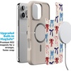 image:imageCasely iPhone 17 Pro Max Case  Seaside Stitch  Vintage Roses  Align SoftTouch Flexible Bumper Case  Compatible with MagSafeAmerican Girlie  Red White  Blue Bows
