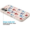 image:imageCasely iPhone 17 Pro Max Case  Seaside Stitch  Vintage Roses  Align SoftTouch Flexible Bumper Case  Compatible with MagSafeAmerican Girlie  Red White  Blue Bows