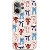 image:imageCasely iPhone 17 Pro Max Case  Seaside Stitch  Vintage Roses  Align SoftTouch Flexible Bumper Case  Compatible with MagSafeAmerican Girlie  Red White  Blue Bows