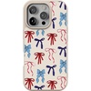 image:imageCasely iPhone 17 Pro Max Case  Seaside Stitch  Vintage Roses  Align SoftTouch Flexible Bumper Case  Compatible with MagSafeAmerican Girlie  Red White  Blue Bows