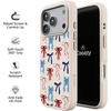 image:imageCasely iPhone 17 Pro Max Case  Seaside Stitch  Vintage Roses  Align SoftTouch Flexible Bumper Case  Compatible with MagSafeAmerican Girlie  Red White  Blue Bows