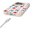image:imageCasely iPhone 17 Pro Max Case  Seaside Stitch  Vintage Roses  Align SoftTouch Flexible Bumper Case  Compatible with MagSafeAmerican Girlie  Red White  Blue Bows