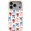 image:imageCasely iPhone 17 Pro Max Case  Seaside Stitch  Vintage Roses  Align SoftTouch Flexible Bumper Case  Compatible with MagSafeAmerican Girlie  Red White  Blue Bows