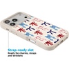 image:imageCasely iPhone 17 Pro Max Case  Seaside Stitch  Vintage Roses  Align SoftTouch Flexible Bumper Case  Compatible with MagSafeAmerican Girlie  Red White  Blue Bows
