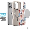 image:imageCasely iPhone 17 Pro Max Case  Seaside Stitch  Vintage Roses  Align SoftTouch Flexible Bumper Case  Compatible with MagSafeAmerican Girlie  Red White  Blue Bows