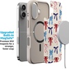 image:imageCasely iPhone 17 Pro Max Case  Seaside Stitch  Vintage Roses  Align SoftTouch Flexible Bumper Case  Compatible with MagSafeAmerican Girlie  Red White  Blue Bows