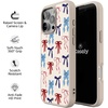 image:imageCasely iPhone 17 Pro Max Case  Seaside Stitch  Vintage Roses  Align SoftTouch Flexible Bumper Case  Compatible with MagSafeAmerican Girlie  Red White  Blue Bows