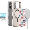 image:imageCasely iPhone 17 Pro Max Case  Seaside Stitch  Vintage Roses  Align SoftTouch Flexible Bumper Case  Compatible with MagSafeAmerican Girlie  Red White  Blue Bows