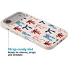 image:imageCasely iPhone 17 Pro Max Case  Seaside Stitch  Vintage Roses  Align SoftTouch Flexible Bumper Case  Compatible with MagSafeAmerican Girlie  Red White  Blue Bows