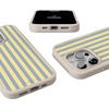 image:imageCasely iPhone 17 Pro Max Case  Seaside Stitch  Vintage Roses  Align SoftTouch Flexible Bumper Case  Compatible with MagSafeCoastline Stripes  Blue  Yellow