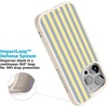 image:imageCasely iPhone 17 Pro Max Case  Seaside Stitch  Vintage Roses  Align SoftTouch Flexible Bumper Case  Compatible with MagSafeCoastline Stripes  Blue  Yellow
