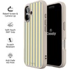 image:imageCasely iPhone 17 Pro Max Case  Seaside Stitch  Vintage Roses  Align SoftTouch Flexible Bumper Case  Compatible with MagSafeCoastline Stripes  Blue  Yellow