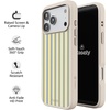 image:imageCasely iPhone 17 Pro Max Case  Seaside Stitch  Vintage Roses  Align SoftTouch Flexible Bumper Case  Compatible with MagSafeCoastline Stripes  Blue  Yellow