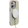 image:imageCasely iPhone 17 Pro Max Case  Seaside Stitch  Vintage Roses  Align SoftTouch Flexible Bumper Case  Compatible with MagSafeCoastline Stripes  Blue  Yellow