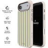image:imageCasely iPhone 17 Pro Max Case  Seaside Stitch  Vintage Roses  Align SoftTouch Flexible Bumper Case  Compatible with MagSafeCoastline Stripes  Blue  Yellow