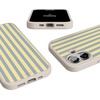 image:imageCasely iPhone 17 Pro Max Case  Seaside Stitch  Vintage Roses  Align SoftTouch Flexible Bumper Case  Compatible with MagSafeCoastline Stripes  Blue  Yellow