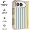 image:imageCasely iPhone 17 Pro Max Case  Seaside Stitch  Vintage Roses  Align SoftTouch Flexible Bumper Case  Compatible with MagSafeCoastline Stripes  Blue  Yellow