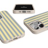 image:imageCasely iPhone 17 Pro Max Case  Seaside Stitch  Vintage Roses  Align SoftTouch Flexible Bumper Case  Compatible with MagSafeCoastline Stripes  Blue  Yellow