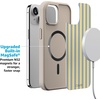 image:imageCasely iPhone 17 Pro Max Case  Seaside Stitch  Vintage Roses  Align SoftTouch Flexible Bumper Case  Compatible with MagSafeCoastline Stripes  Blue  Yellow