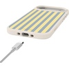 image:imageCasely iPhone 17 Pro Max Case  Seaside Stitch  Vintage Roses  Align SoftTouch Flexible Bumper Case  Compatible with MagSafeCoastline Stripes  Blue  Yellow