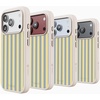 image:imageCasely iPhone 17 Pro Max Case  Seaside Stitch  Vintage Roses  Align SoftTouch Flexible Bumper Case  Compatible with MagSafeCoastline Stripes  Blue  Yellow