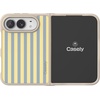 image:imageCasely iPhone 17 Pro Max Case  Seaside Stitch  Vintage Roses  Align SoftTouch Flexible Bumper Case  Compatible with MagSafeCoastline Stripes  Blue  Yellow