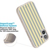 image:imageCasely iPhone 17 Pro Max Case  Seaside Stitch  Vintage Roses  Align SoftTouch Flexible Bumper Case  Compatible with MagSafeCoastline Stripes  Blue  Yellow