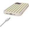 image:imageCasely iPhone 17 Pro Max Case  Seaside Stitch  Vintage Roses  Align SoftTouch Flexible Bumper Case  Compatible with MagSafeCoastline Stripes  Blue  Yellow
