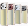 image:imageCasely iPhone 17 Pro Max Case  Seaside Stitch  Vintage Roses  Align SoftTouch Flexible Bumper Case  Compatible with MagSafeCoastline Stripes  Blue  Yellow