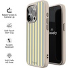 image:imageCasely iPhone 17 Pro Max Case  Seaside Stitch  Vintage Roses  Align SoftTouch Flexible Bumper Case  Compatible with MagSafeCoastline Stripes  Blue  Yellow