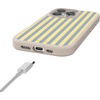 image:imageCasely iPhone 17 Pro Max Case  Seaside Stitch  Vintage Roses  Align SoftTouch Flexible Bumper Case  Compatible with MagSafeCoastline Stripes  Blue  Yellow