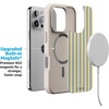 image:imageCasely iPhone 17 Pro Max Case  Seaside Stitch  Vintage Roses  Align SoftTouch Flexible Bumper Case  Compatible with MagSafeCoastline Stripes  Blue  Yellow