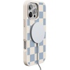 image:imageCasely iPhone 17 Pro Max Case  Seaside Stitch  Vintage Roses  Align SoftTouch Flexible Bumper Case  Compatible with MagSafeFit Check  Light Blue Checkerboard