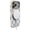 image:imageCasely iPhone 17 Pro Max Case  Seaside Stitch  Vintage Roses  Align SoftTouch Flexible Bumper Case  Compatible with MagSafeFit Check  Light Blue Checkerboard
