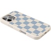image:imageCasely iPhone 17 Pro Max Case  Seaside Stitch  Vintage Roses  Align SoftTouch Flexible Bumper Case  Compatible with MagSafeFit Check  Light Blue Checkerboard