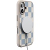 image:imageCasely iPhone 17 Pro Max Case  Seaside Stitch  Vintage Roses  Align SoftTouch Flexible Bumper Case  Compatible with MagSafeFit Check  Light Blue Checkerboard