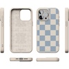 image:imageCasely iPhone 17 Pro Max Case  Seaside Stitch  Vintage Roses  Align SoftTouch Flexible Bumper Case  Compatible with MagSafeFit Check  Light Blue Checkerboard