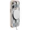 image:imageCasely iPhone 17 Pro Max Case  Seaside Stitch  Vintage Roses  Align SoftTouch Flexible Bumper Case  Compatible with MagSafeFit Check  Light Blue Checkerboard