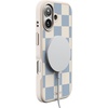 image:imageCasely iPhone 17 Pro Max Case  Seaside Stitch  Vintage Roses  Align SoftTouch Flexible Bumper Case  Compatible with MagSafeFit Check  Light Blue Checkerboard