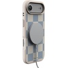 image:imageCasely iPhone 17 Pro Max Case  Seaside Stitch  Vintage Roses  Align SoftTouch Flexible Bumper Case  Compatible with MagSafeFit Check  Light Blue Checkerboard