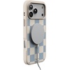 image:imageCasely iPhone 17 Pro Max Case  Seaside Stitch  Vintage Roses  Align SoftTouch Flexible Bumper Case  Compatible with MagSafeFit Check  Light Blue Checkerboard