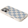image:imageCasely iPhone 17 Pro Max Case  Seaside Stitch  Vintage Roses  Align SoftTouch Flexible Bumper Case  Compatible with MagSafeFit Check  Light Blue Checkerboard