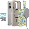 image:imageCasely iPhone 17 Pro Max Case  Seaside Stitch  Vintage Roses  Align SoftTouch Flexible Bumper Case  Compatible with MagSafeGarden Breeze  Seaside Vines